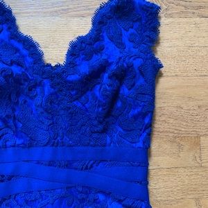 Blue lace formal dress size 2